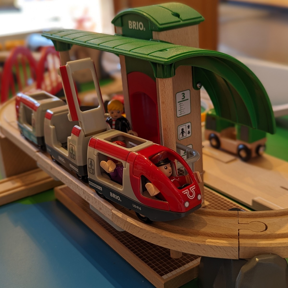 Brio wooden subway play set for children on sale at WonderLab.