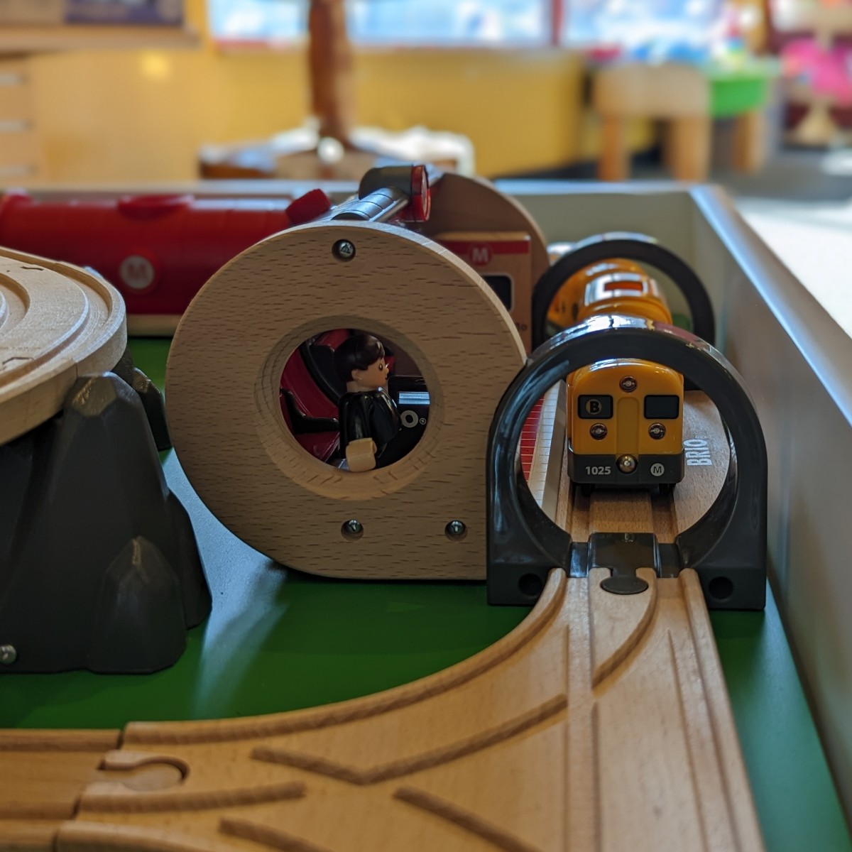 Brio wooden city tram set for children on sale at WonderLab.